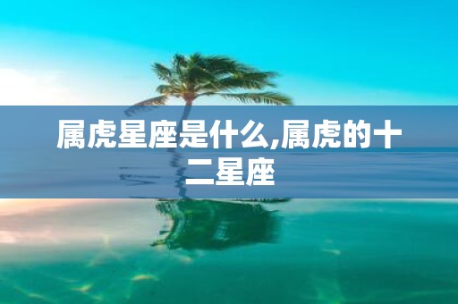 属虎星座是什么,属虎的十二星座