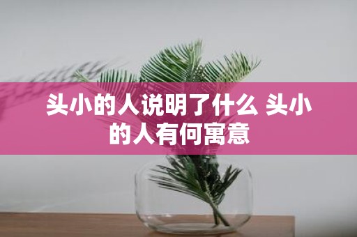 头小的人说明了什么 头小的人有何寓意