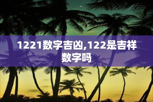1221数字吉凶,122是吉祥数字吗