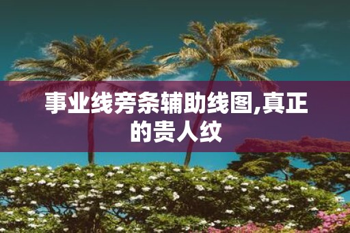 事业线旁条辅助线图,真正的贵人纹