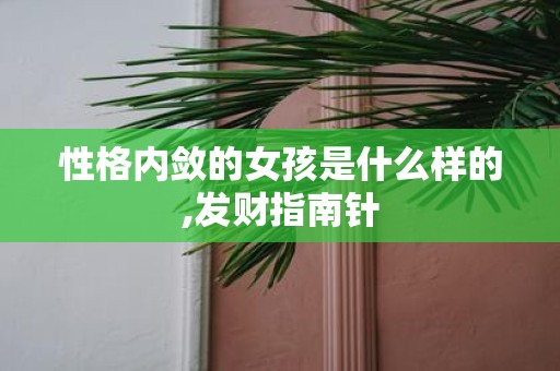 性格内敛的女孩是什么样的,发财指南针
