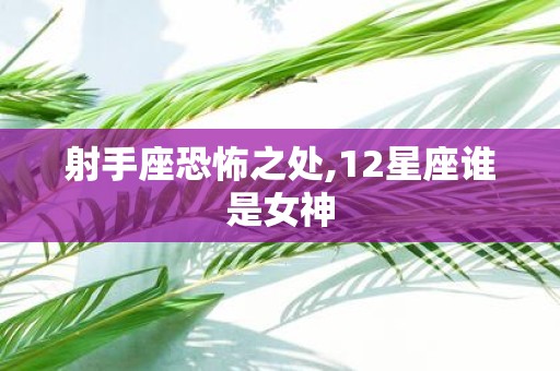 射手座恐怖之处,12星座谁是女神