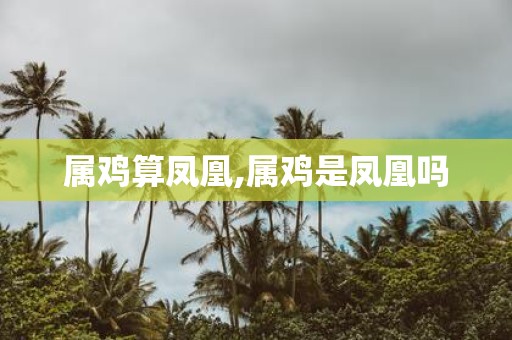 属鸡算凤凰,属鸡是凤凰吗