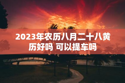2025年农历八月二十八黄历好吗 可以提车吗