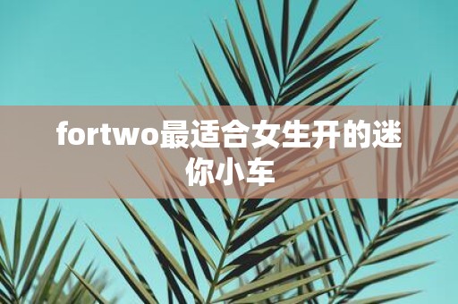 fortwo最适合女生开的迷你小车