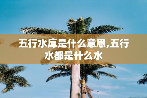 五行水库是什么意思,五行水都是什么水