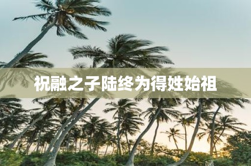 祝融之子陆终为得姓始祖