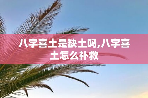 八字喜土是缺土吗,八字喜土怎么补救