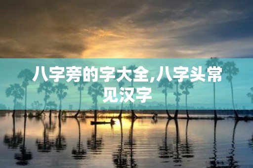 八字旁的字大全,八字头常见汉字