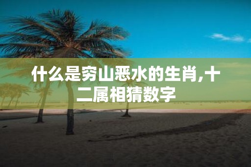什么是穷山恶水的生肖,十二属相猜数字