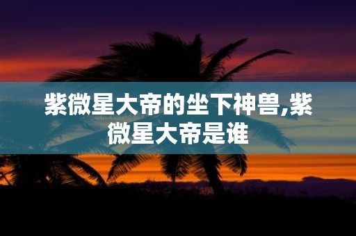 紫微星大帝的坐下神兽,紫微星大帝是谁