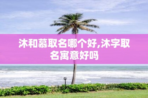 沐和慕取名哪个好,沐字取名寓意好吗