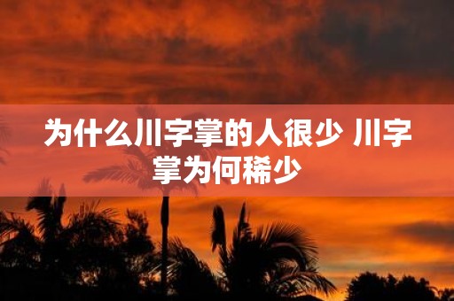 为什么川字掌的人很少 川字掌为何稀少