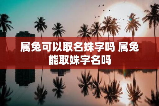 属兔可以取名姝字吗 属兔能取姝字名吗