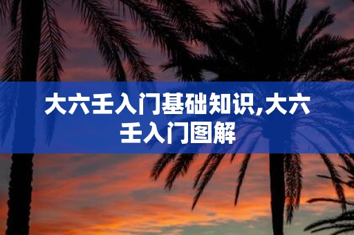 大六壬入门基础知识,大六壬入门图解