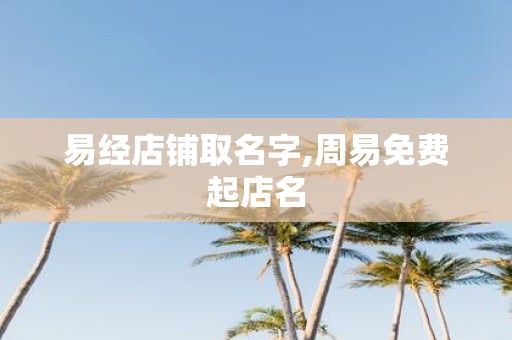 易经店铺取名字,周易免费起店名