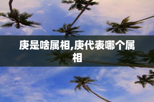庚是啥属相,庚代表哪个属相