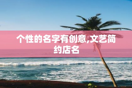 个性的名字有创意,文艺简约店名