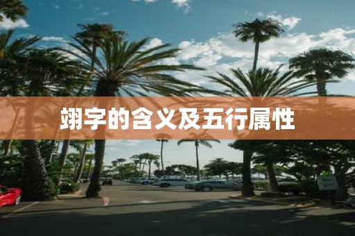 翊字的含义及五行属性