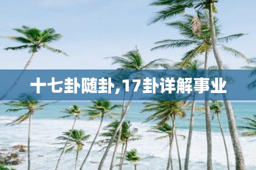 十七卦随卦,17卦详解事业