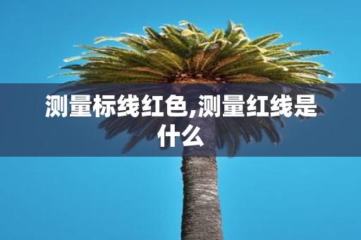 测量标线红色,测量红线是什么