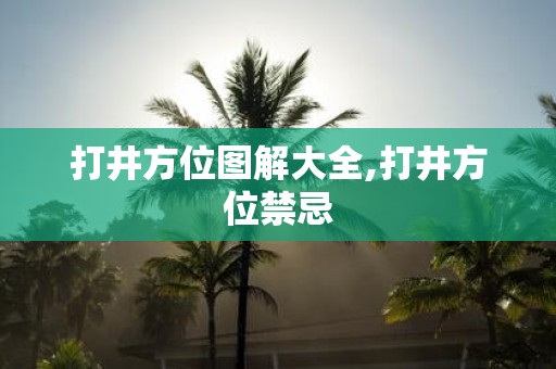 打井方位图解大全,打井方位禁忌