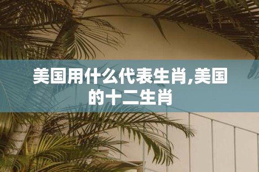 美国用什么代表生肖,美国的十二生肖