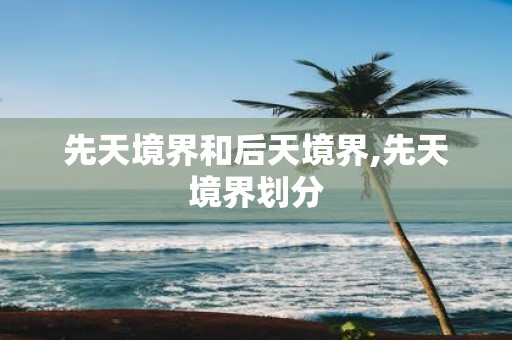 先天境界和后天境界,先天境界划分