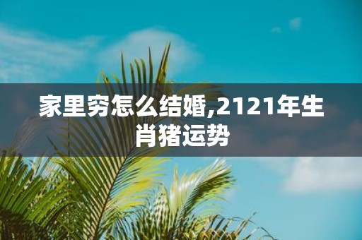 家里穷怎么结婚,2121年生肖猪运势