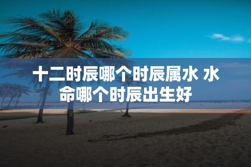 十二时辰哪个时辰属水 水命哪个时辰出生好