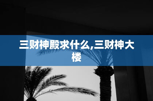 三财神殿求什么,三财神大楼