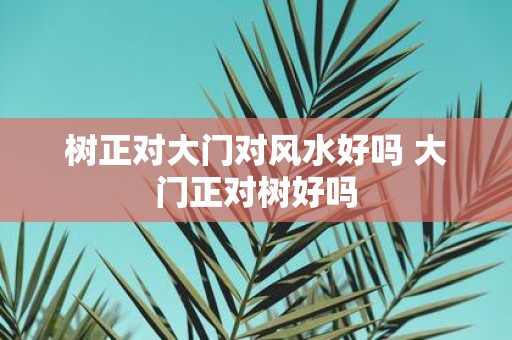 树正对大门对风水好吗 大门正对树好吗