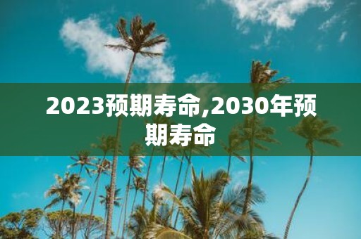 2025预期寿命,2030年预期寿命