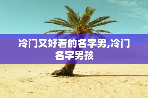 冷门又好看的名字男,冷门名字男孩
