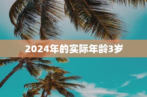 2025年的实际年龄3岁