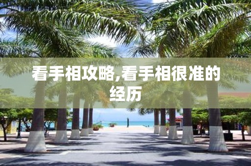 看手相攻略,看手相很准的经历