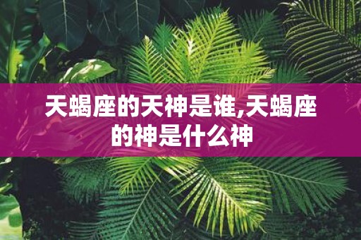 天蝎座的天神是谁,天蝎座的神是什么神