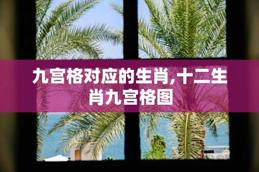 九宫格对应的生肖,十二生肖九宫格图