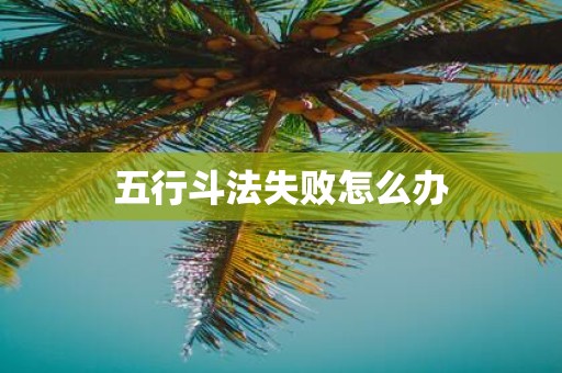 五行斗法失败怎么办