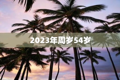 2025年周岁54岁
