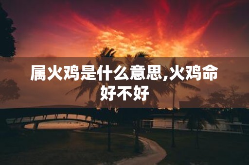 属火鸡是什么意思,火鸡命好不好