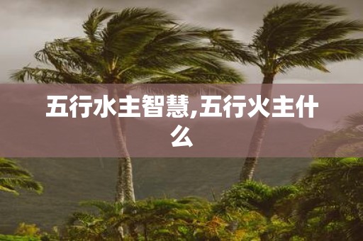 五行水主智慧,五行火主什么