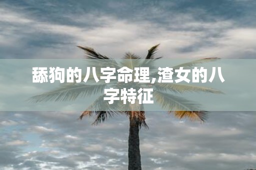 舔狗的八字命理,渣女的八字特征