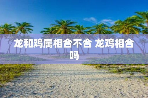 龙和鸡属相合不合 龙鸡相合吗