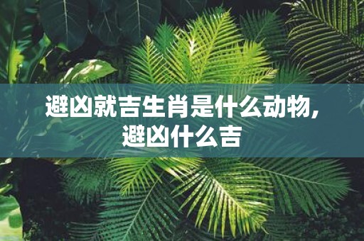 避凶就吉生肖是什么动物,避凶什么吉