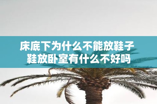 床底下为什么不能放鞋子 鞋放卧室有什么不好吗