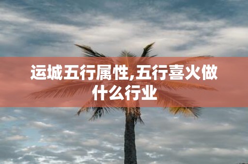 运城五行属性,五行喜火做什么行业
