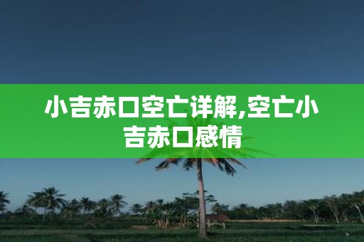 小吉赤口空亡详解,空亡小吉赤口感情