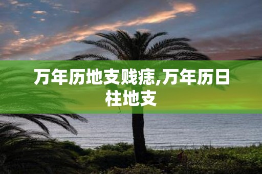 万年历地支贱痣,万年历日柱地支