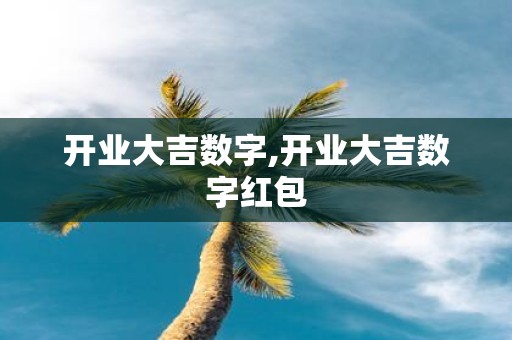 开业大吉数字,开业大吉数字红包